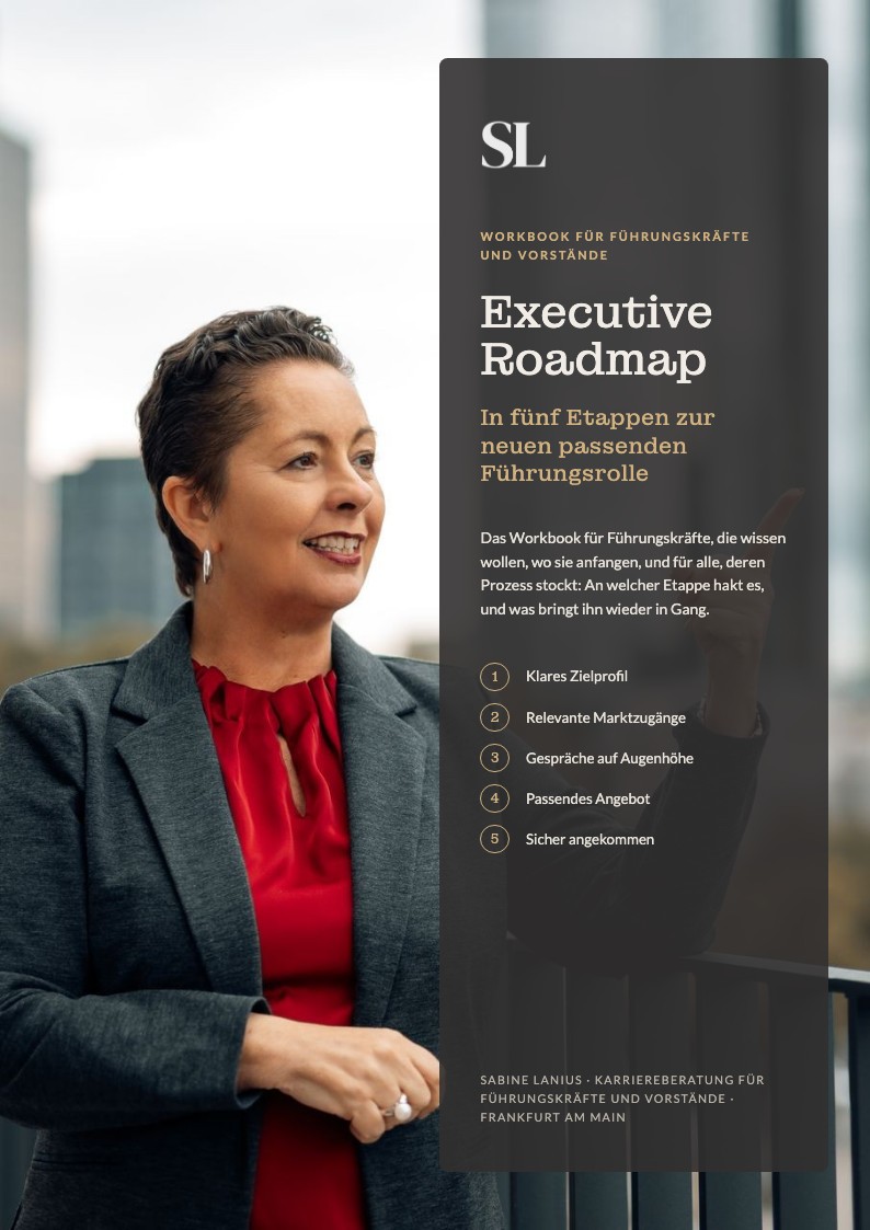 Executive Roadmap: Das Workbook von Sabine Lanius, Titelseite